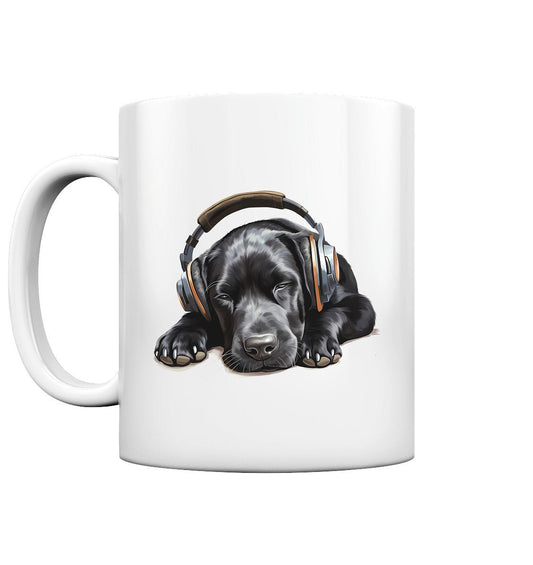 Kopfhörer Labrador schwarz - Tasse glossy - Multitalenty