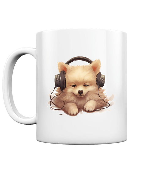 Kopfhörer Zwergspitz - Tasse glossy - Multitalenty