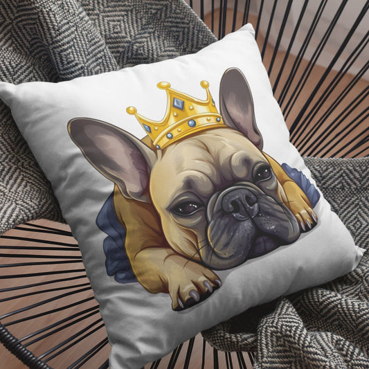 Schlafende Französische Bulldogge - Kissen 40x40cm - Multitalenty