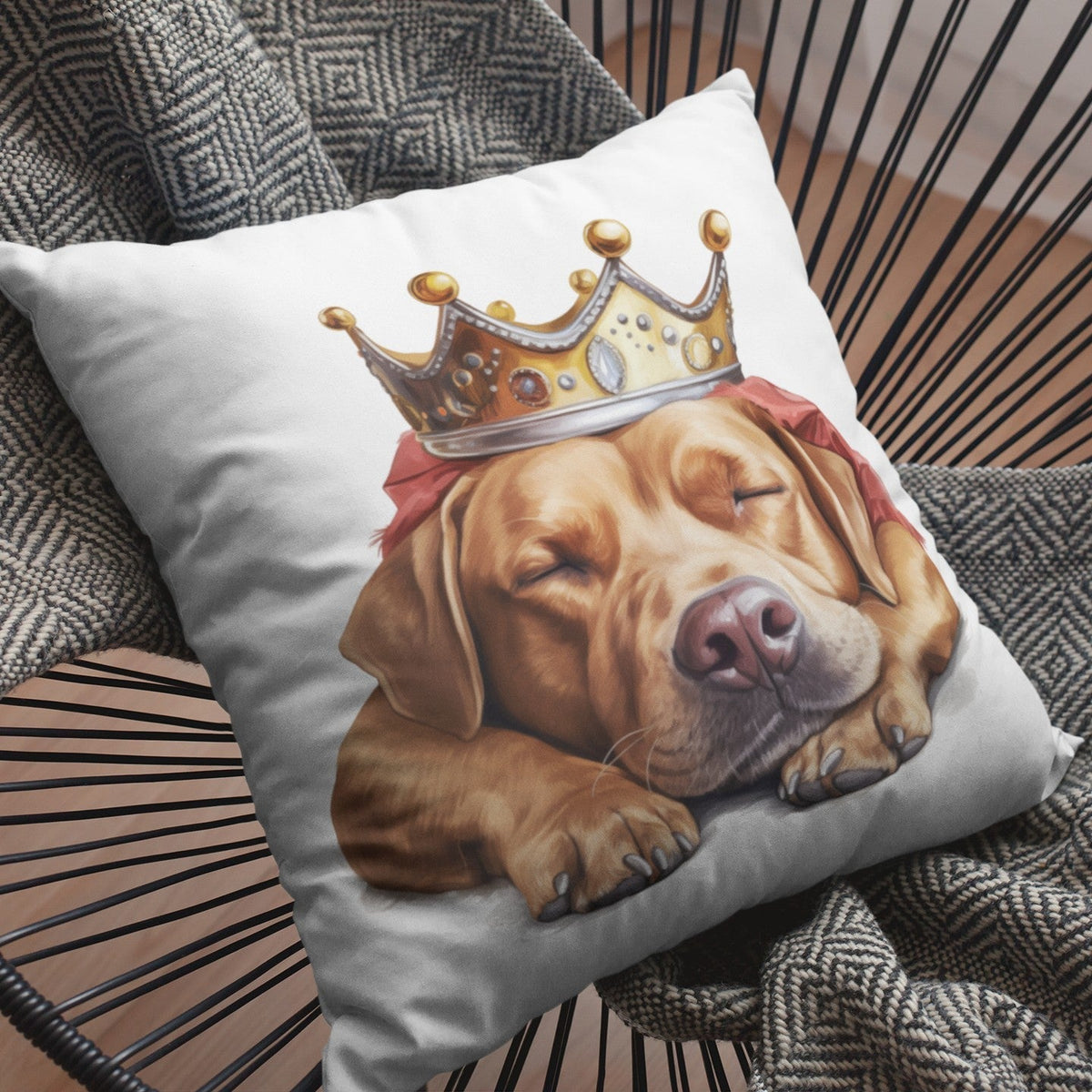 Schlafender Labrador foxred - Kissen 40x40cm - Multitalenty
