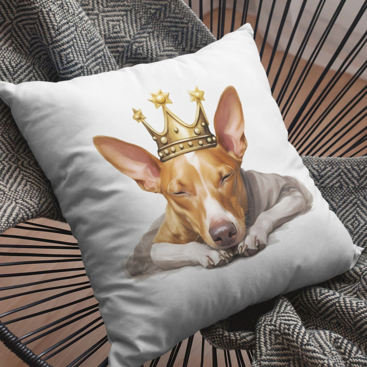 Schlafender Podenco - Kissen 40x40cm - Multitalenty