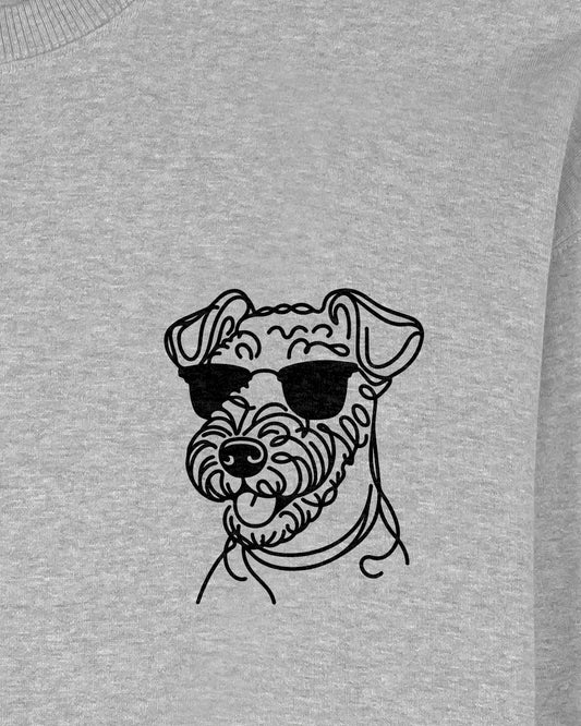 Line Art - Cooler Airedale Terrier - Motiv
