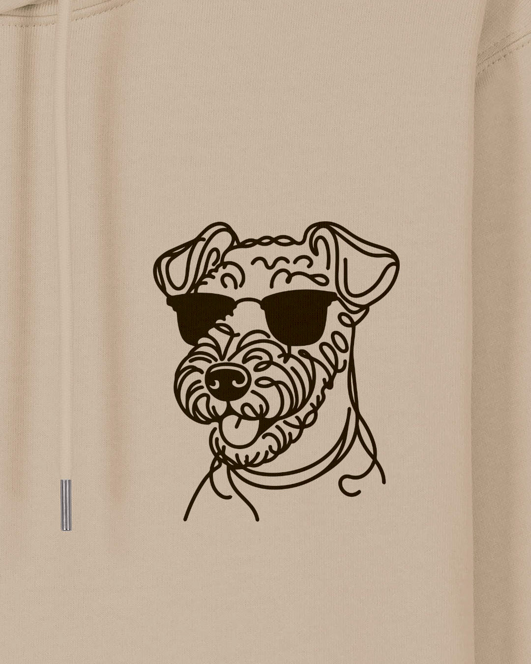 Line Art - Cooler Airedale Terrier - Motiv