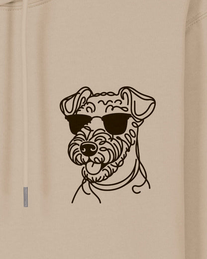 Line Art - Cooler Airedale Terrier - Motiv