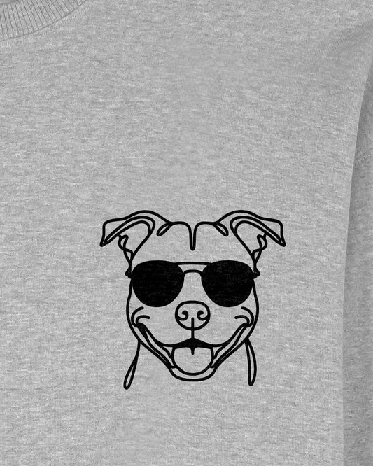 Motiv nah - Line Art - Cooler American Staffordshire Terrier