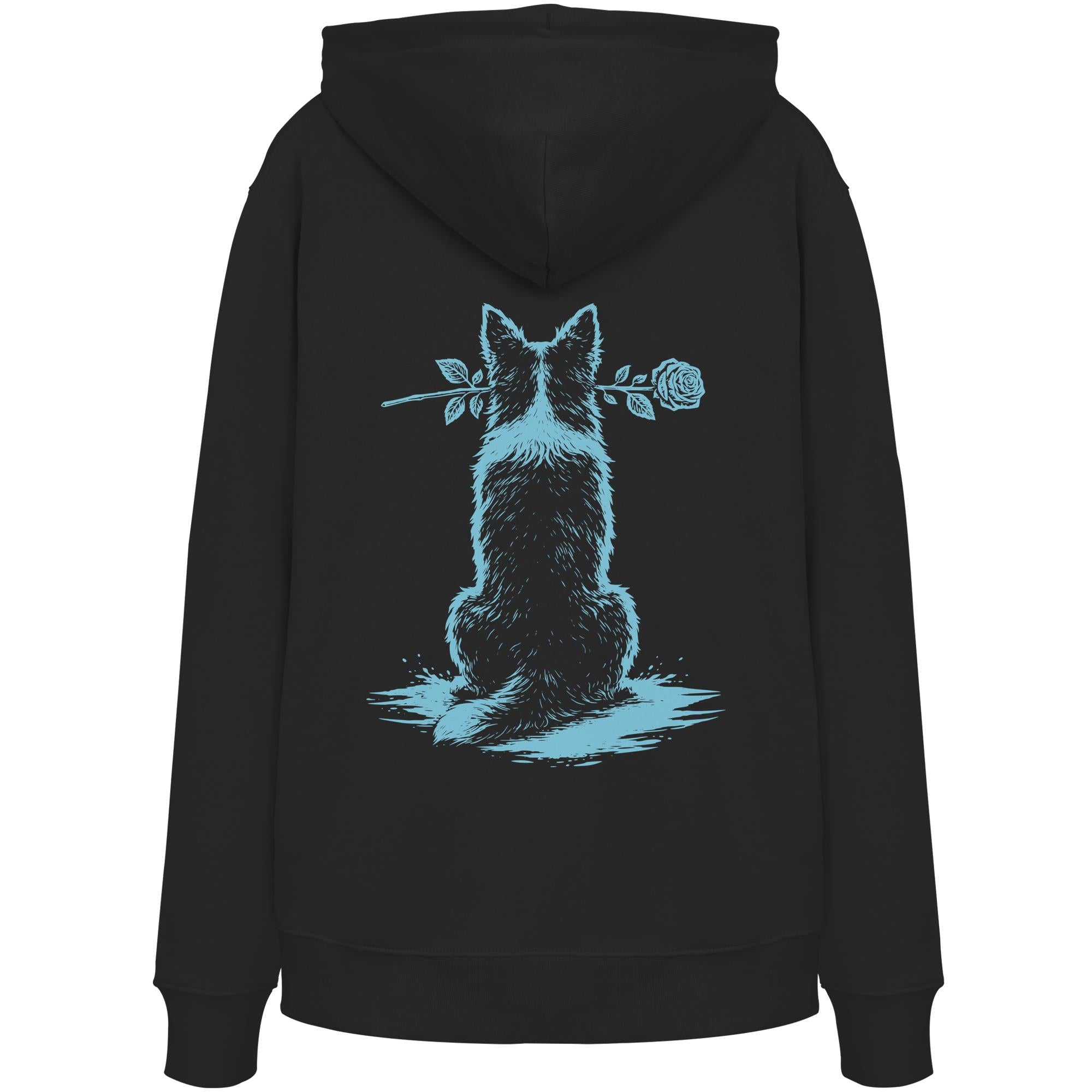 Silent Loyalty - Border Collie (Stehohren) - Organic Hoodie