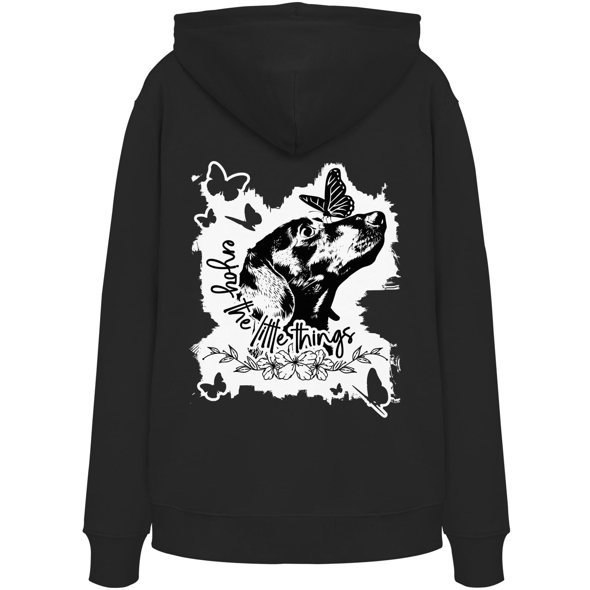 Dackel (Kurzhaar) - enjoy the little things - Organic Hoodie