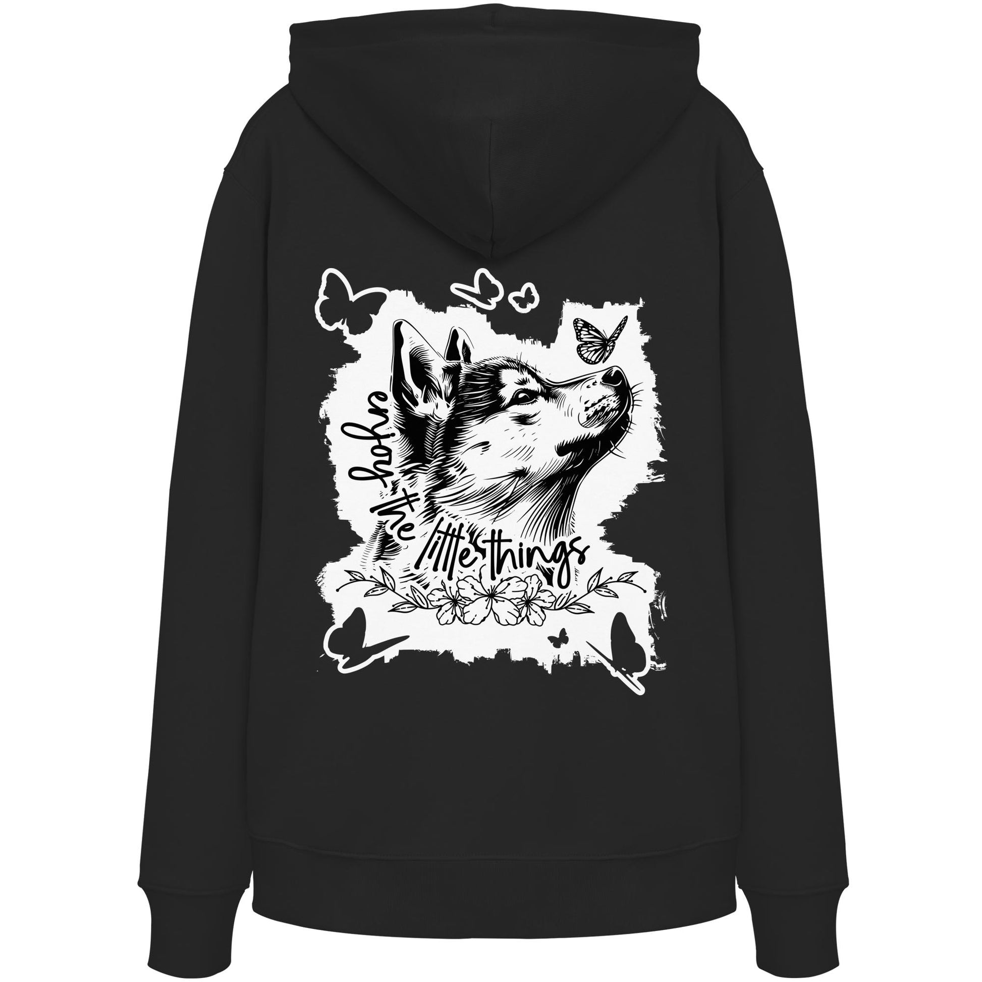 Shiba Inu - enjoy the little things - Organic Hoodie