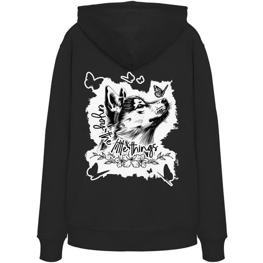 Shiba Inu - enjoy the little things - Organic Hoodie