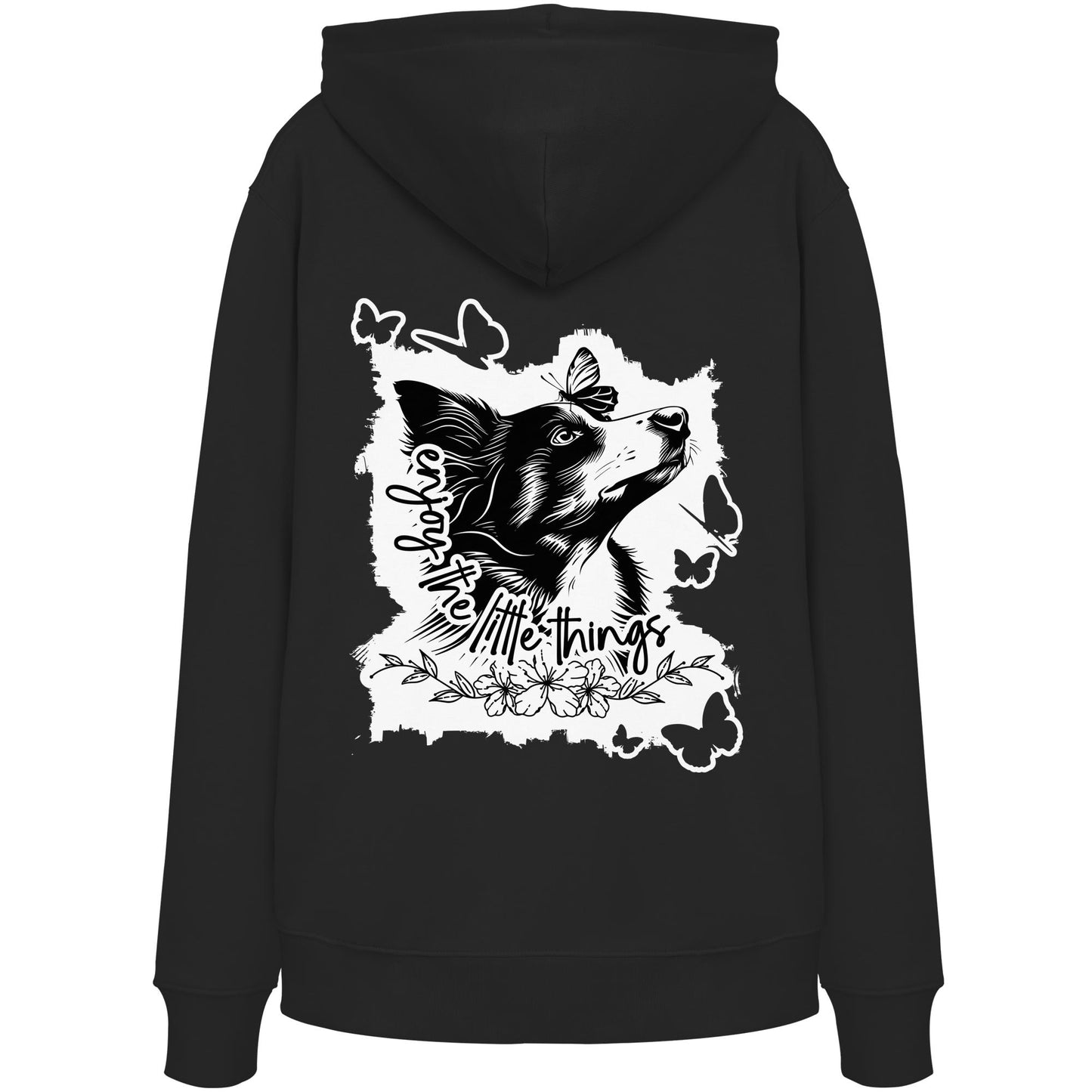 Border Collie - enjoy the little things - Organic Hoodie