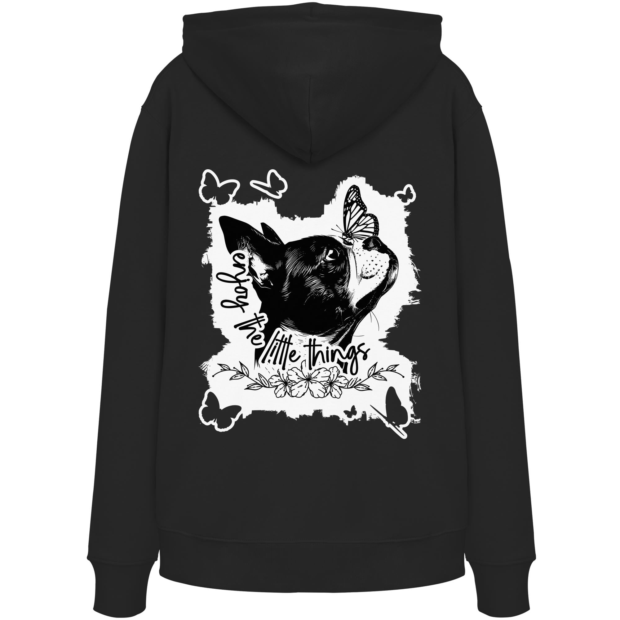Boston Terrier - enjoy the little things - Organic Hoodie