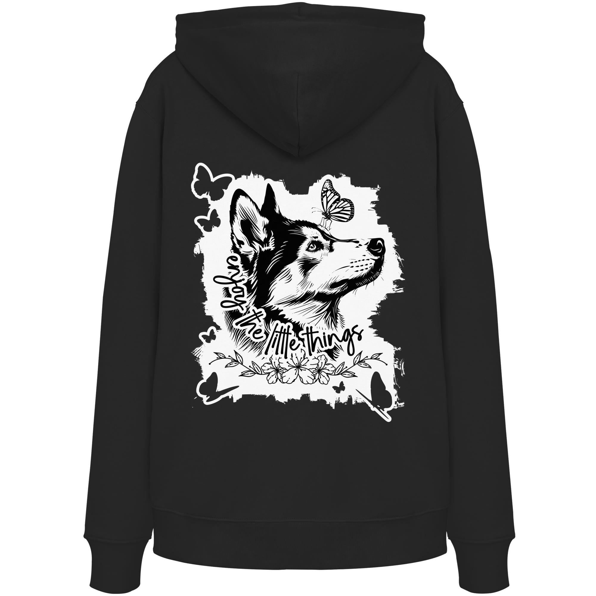 Husky - enjoy the little things - Organic Hoodie