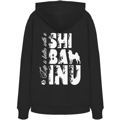 Life is better with a Shiba Inu - Organic Hoodie
