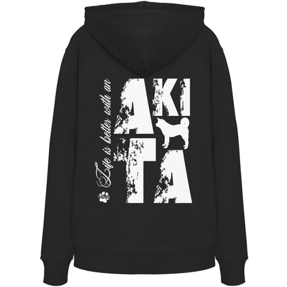 Life is better with an Akita - Organic Hoodie