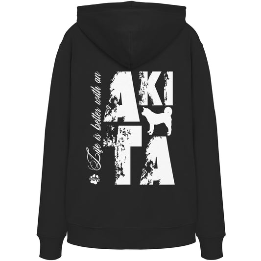 Life is better with an Akita - Organic Hoodie