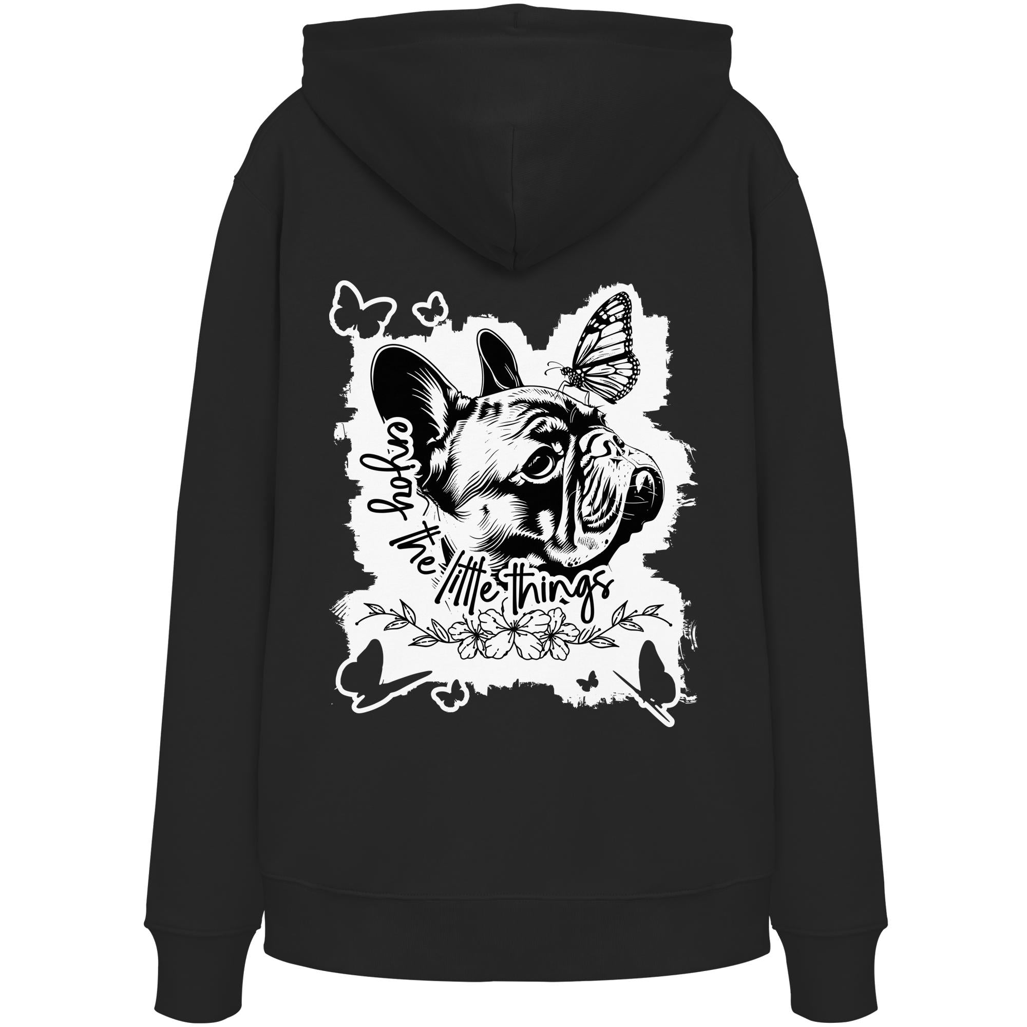 Französische Bulldogge - enjoy the little things - Organic Hoodie