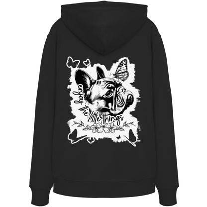 Französische Bulldogge - enjoy the little things - Organic Hoodie