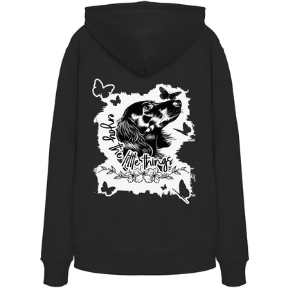 Dackel (Langhaar) - enjoy the little things - Organic Hoodie