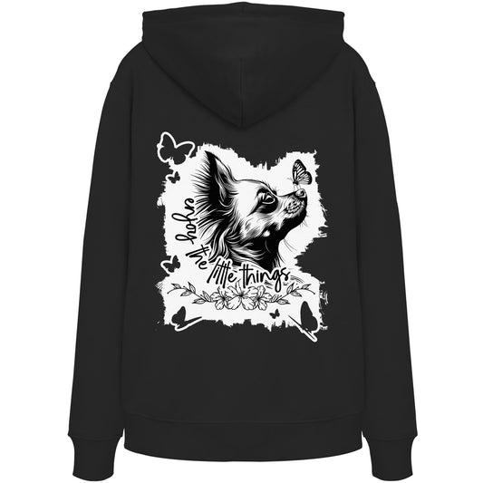 Chihuahua (Langhaar) - enjoy the little things - Organic Hoodie