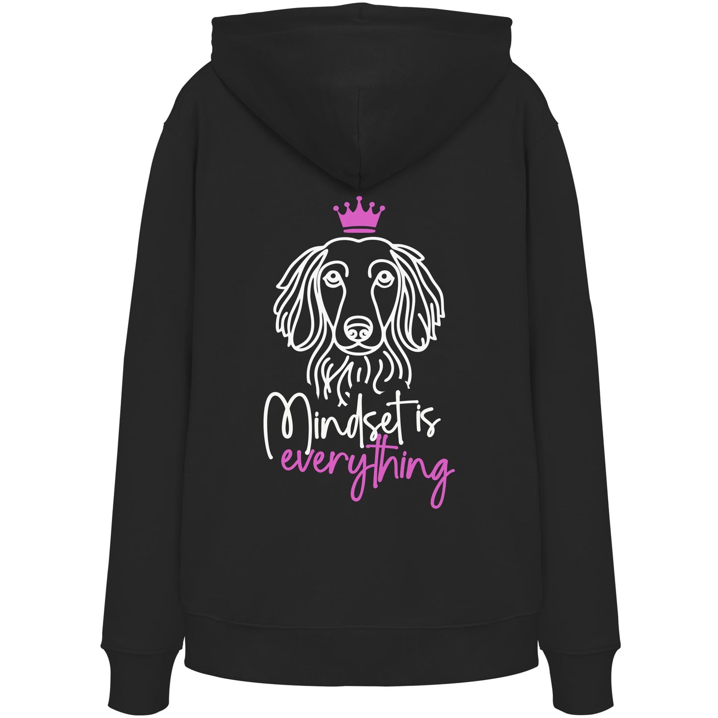 Dackel (Langhaar) - Mindset is everything - Organic Hoodie