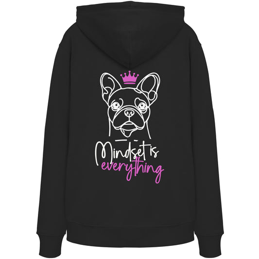 Französische Bulldogge - Mindset is everything - Organic Hoodie