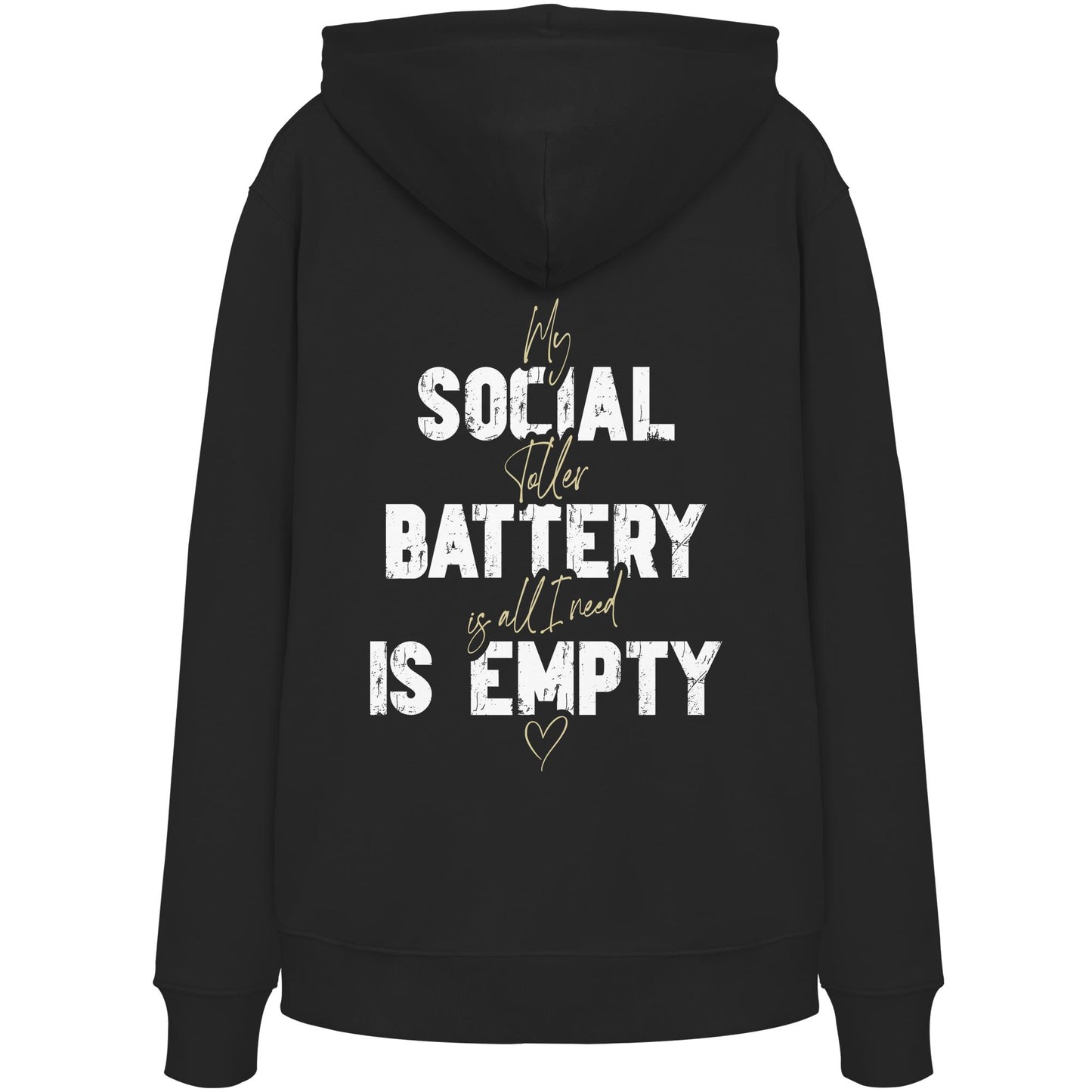 Social Battery Is Empty - Nova Scotia Duck Tolling Retriever - Organic Hoodie