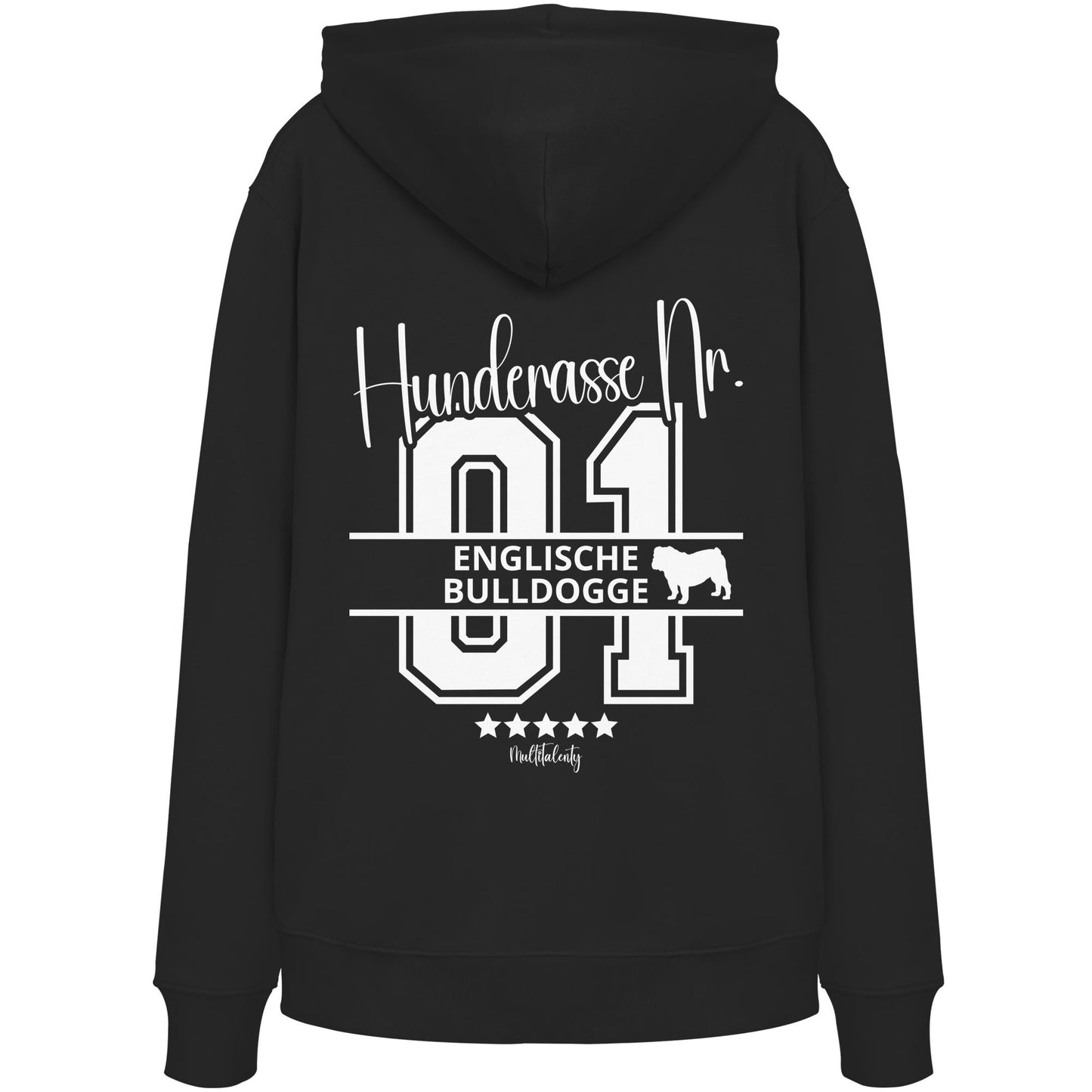 Nr. 01 Englische Bulldogge - Organic Hoodie