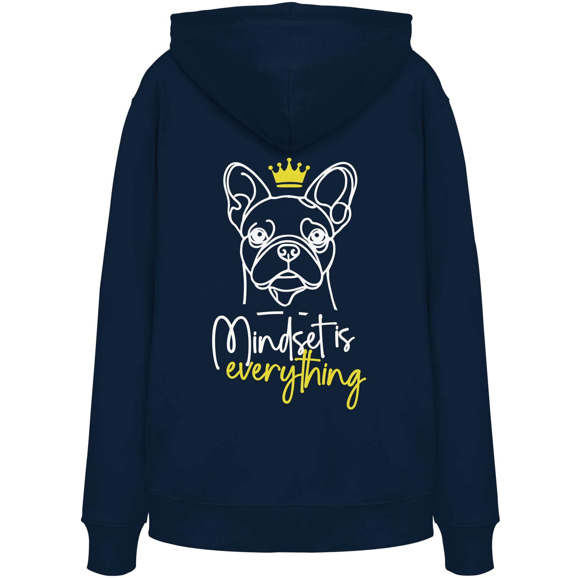 Französische Bulldogge - Mindset is everything - Organic Hoodie