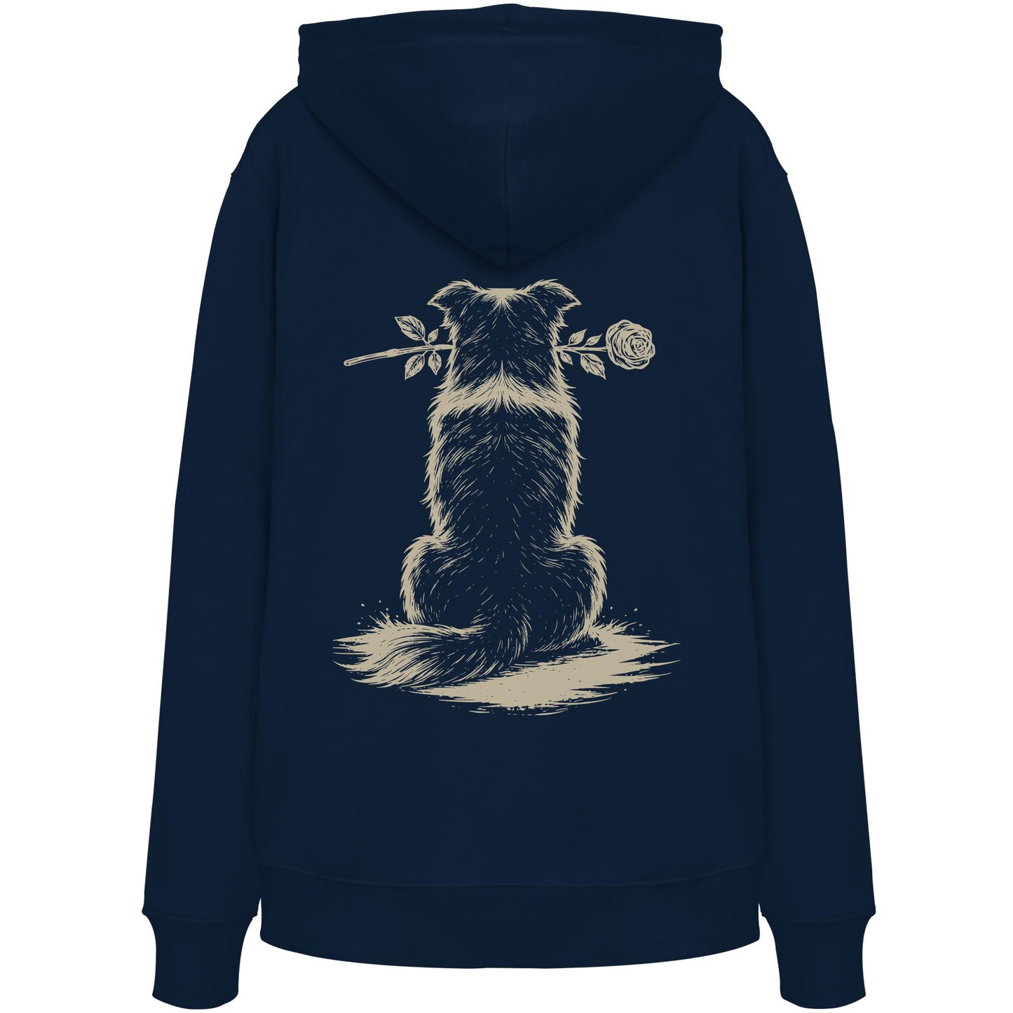 Silent Loyalty - Border Collie - Organic Hoodie