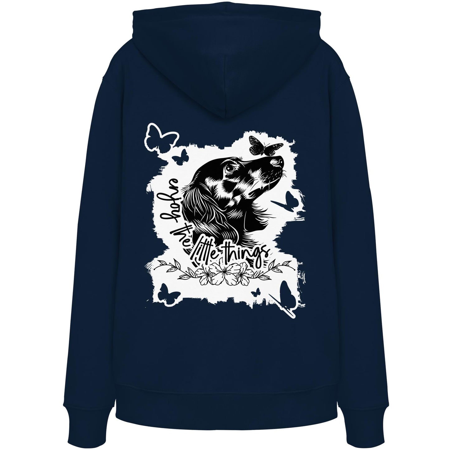 Dackel (Langhaar) - enjoy the little things - Organic Hoodie