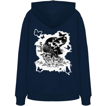 Dackel (Langhaar) - enjoy the little things - Organic Hoodie