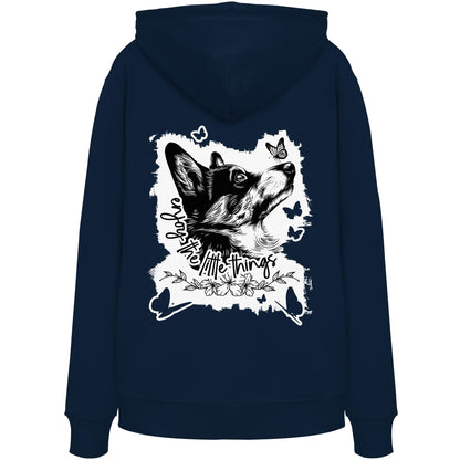 Corgi - enjoy the little things - Organic Hoodie