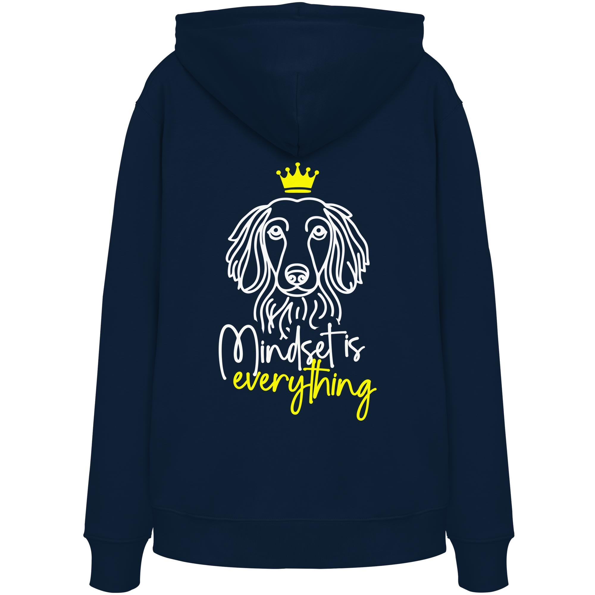 Dackel (Langhaar) - Mindset is everything - Organic Hoodie