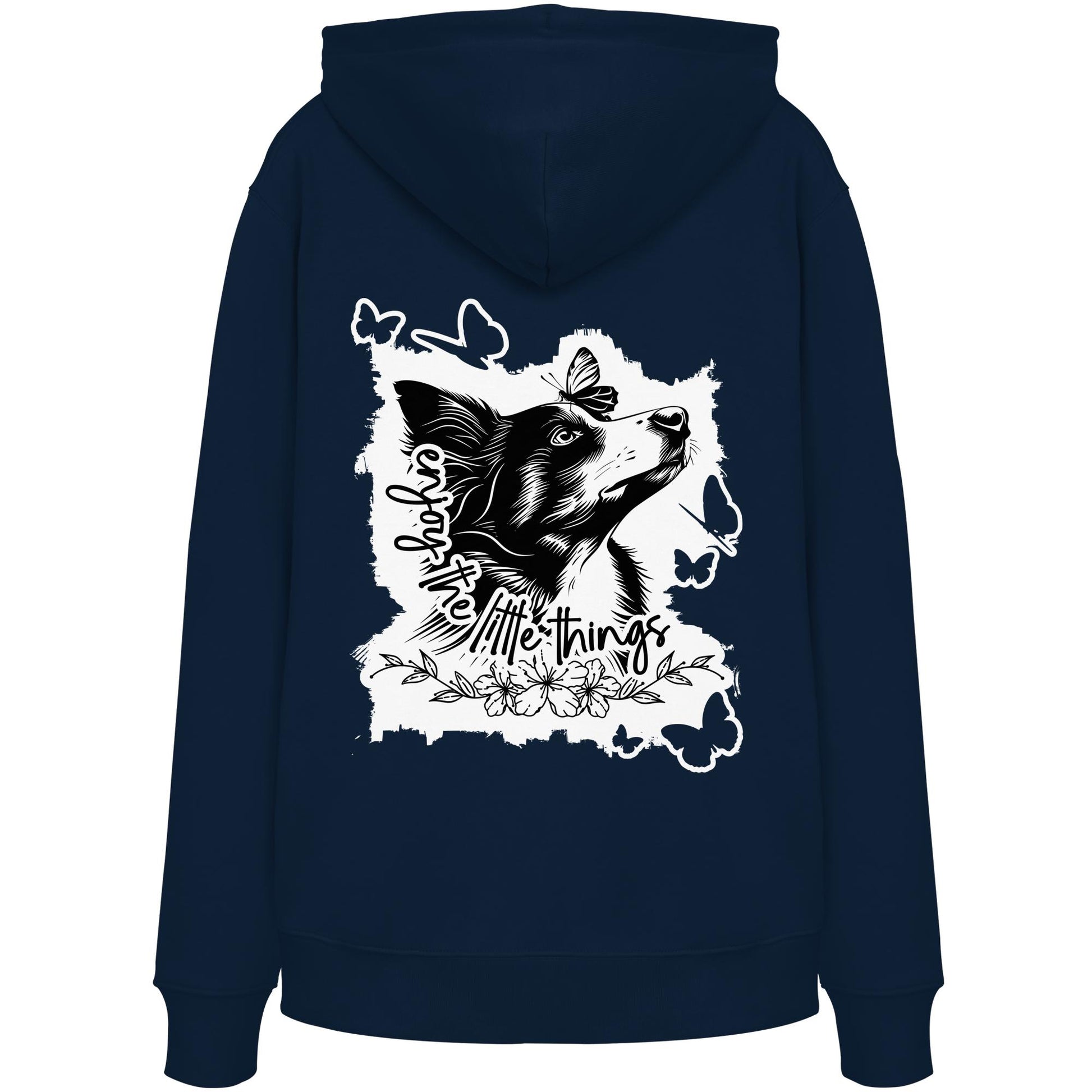 Border Collie - enjoy the little things - Organic Hoodie