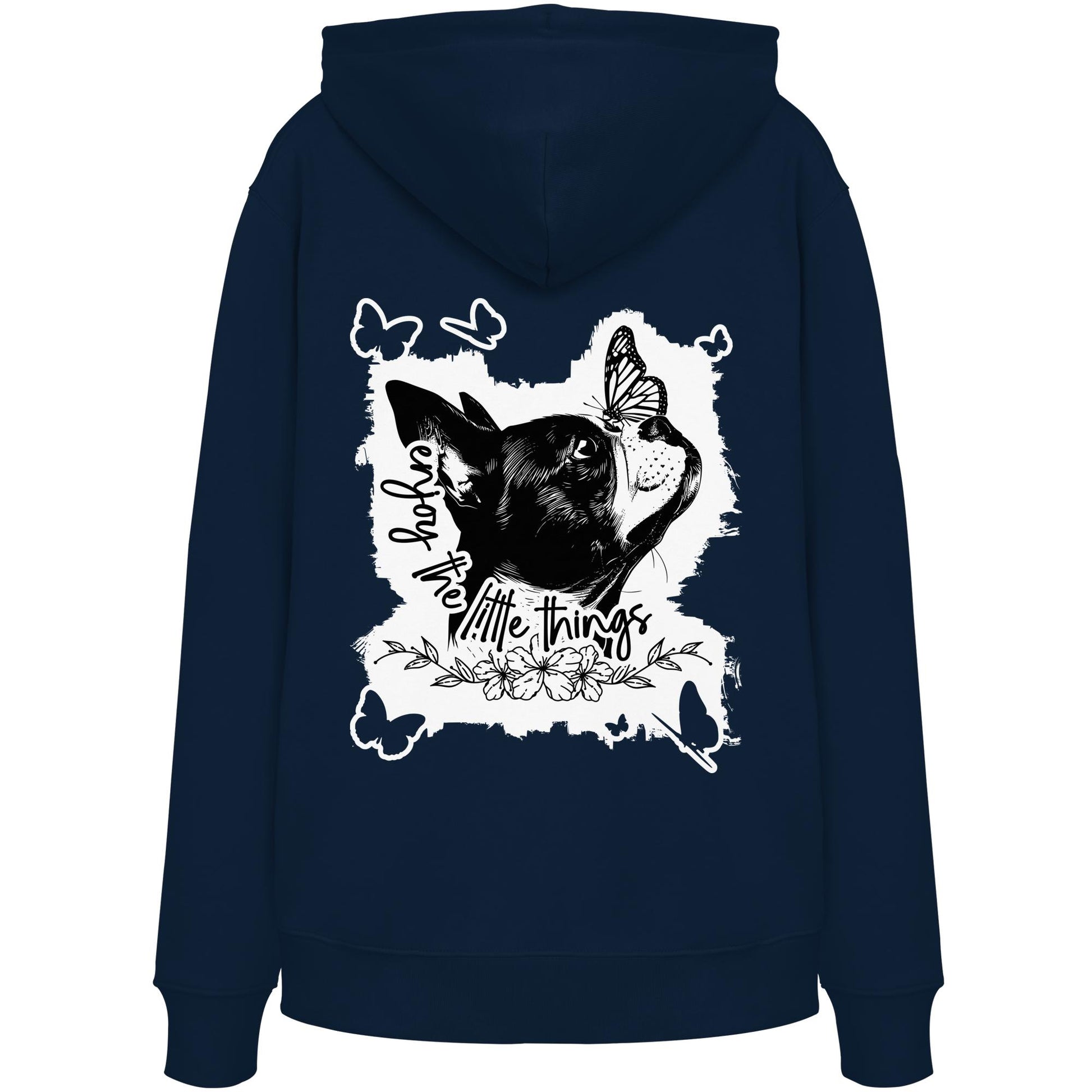 Boston Terrier - enjoy the little things - Organic Hoodie