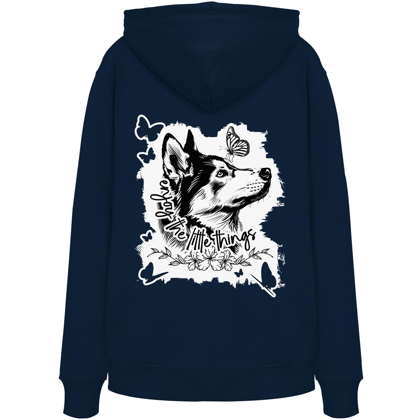 Husky - enjoy the little things - Organic Hoodie