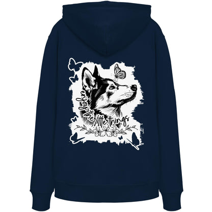 Husky - enjoy the little things - Organic Hoodie