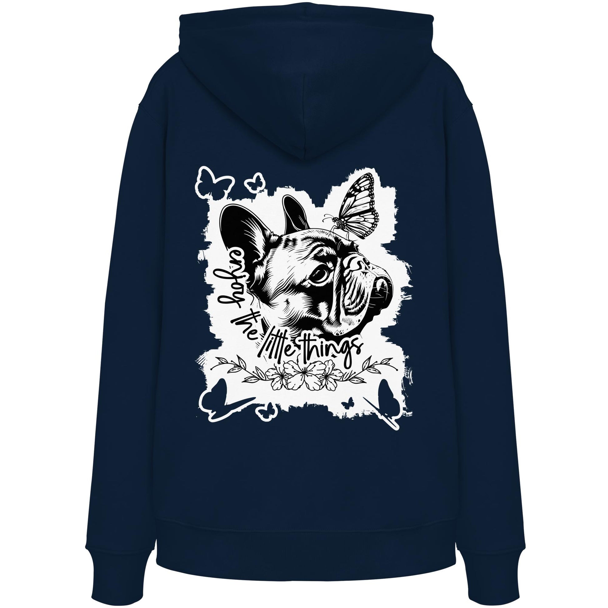 Französische Bulldogge - enjoy the little things - Organic Hoodie