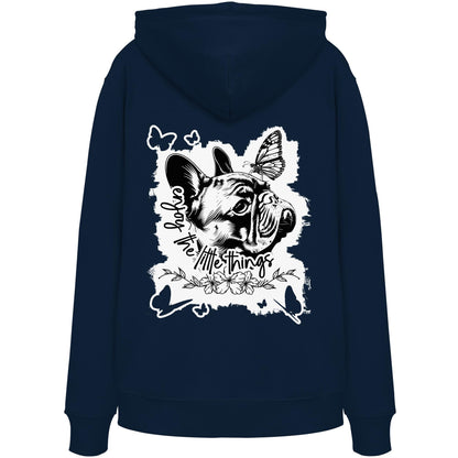 Französische Bulldogge - enjoy the little things - Organic Hoodie