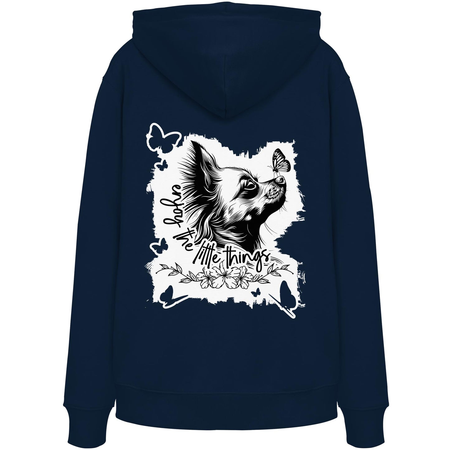 Chihuahua (Langhaar) - enjoy the little things - Organic Hoodie