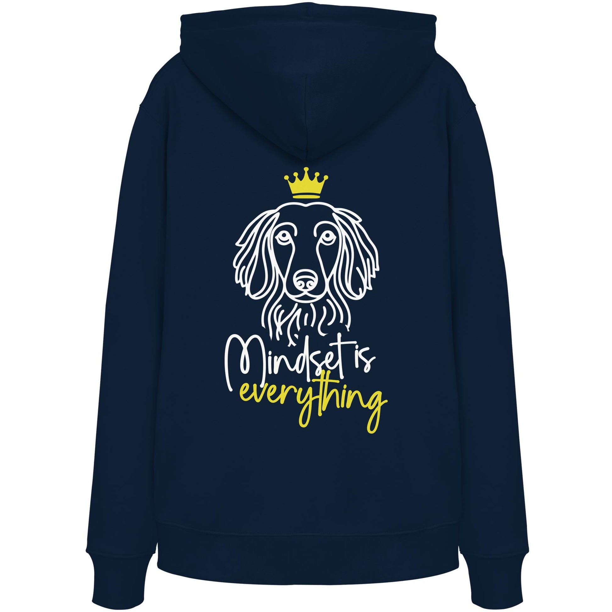 Dackel (Langhaar) - Mindset is everything - Organic Hoodie