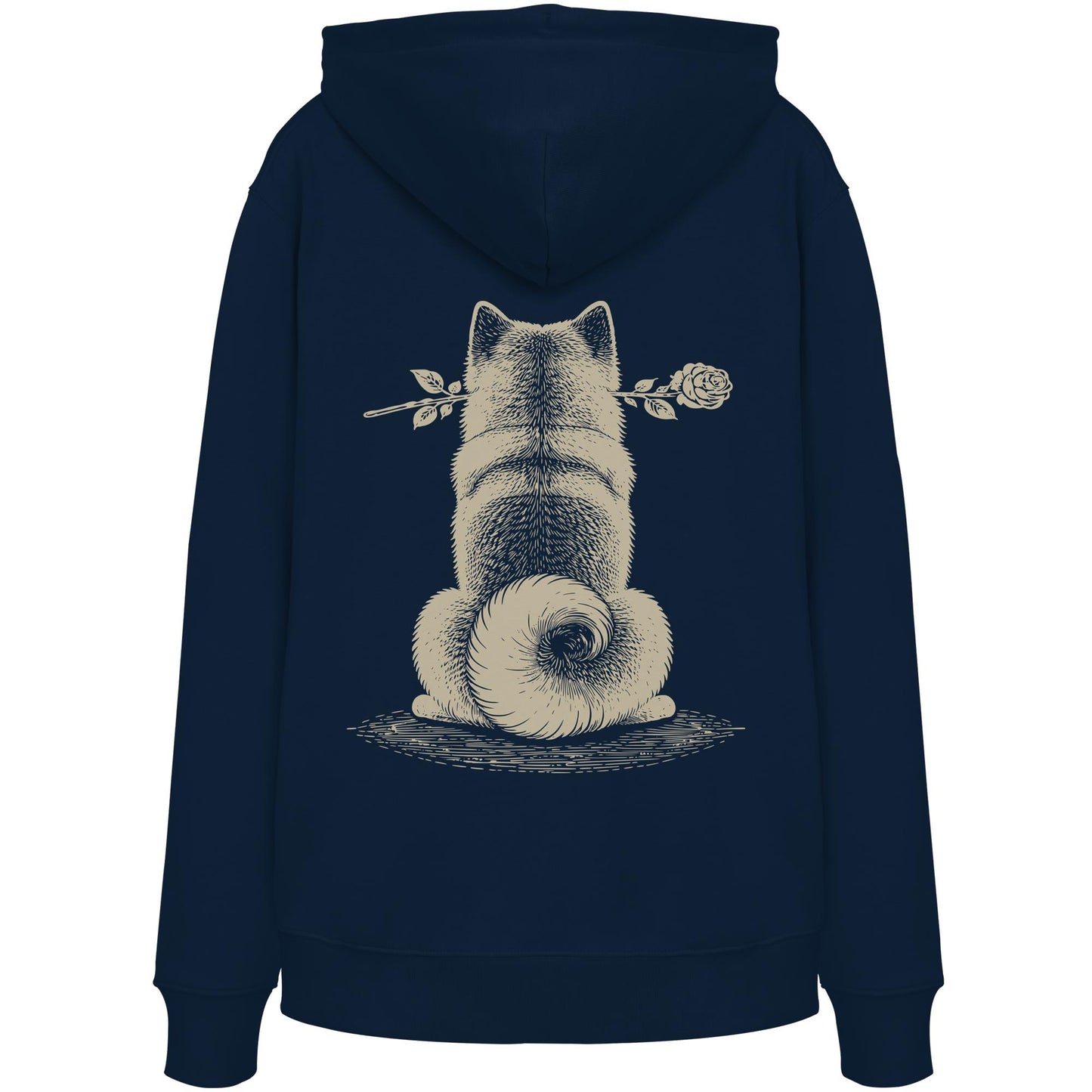 Silent Loyalty - American Akita - Organic Hoodie