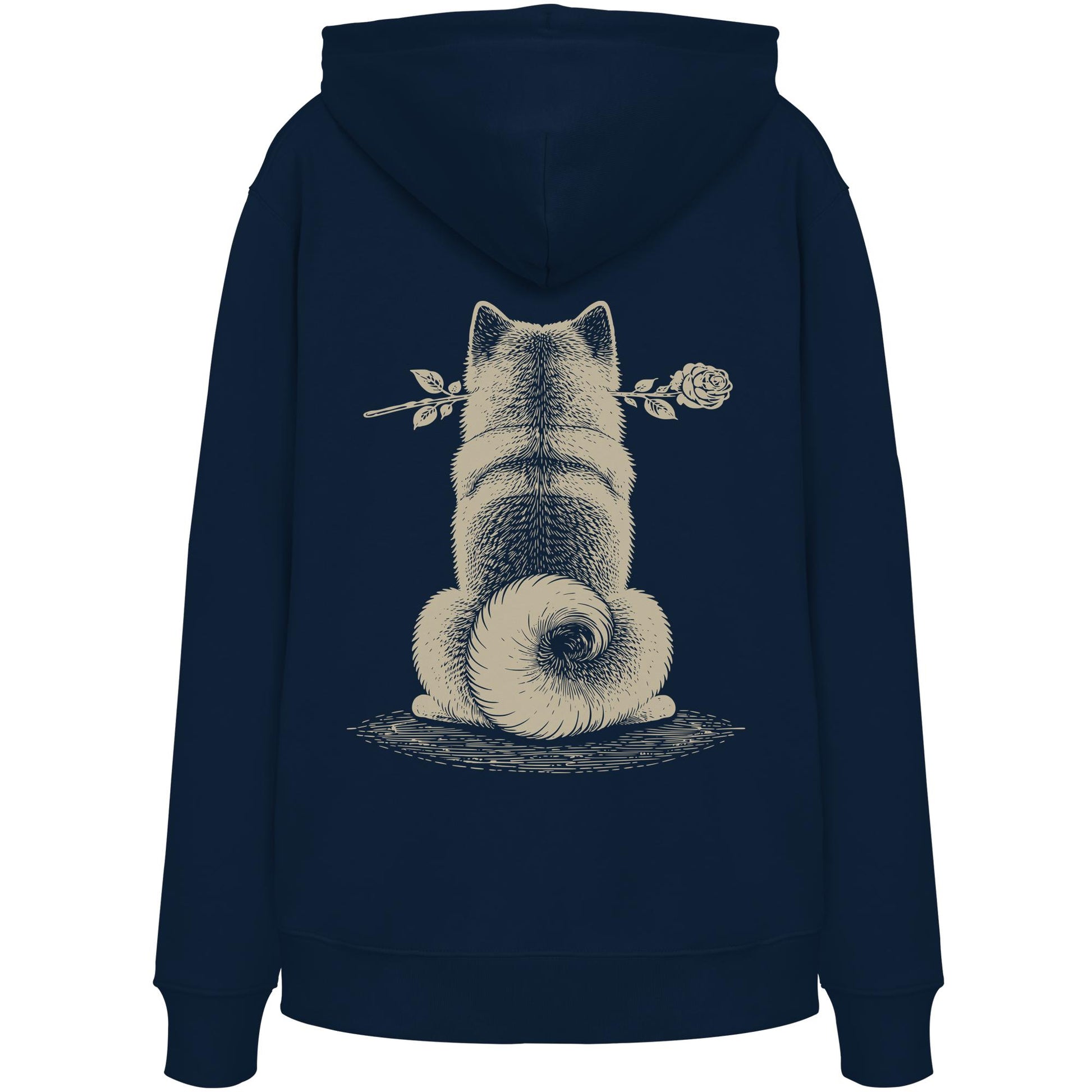 Silent Loyalty - American Akita - Organic Hoodie