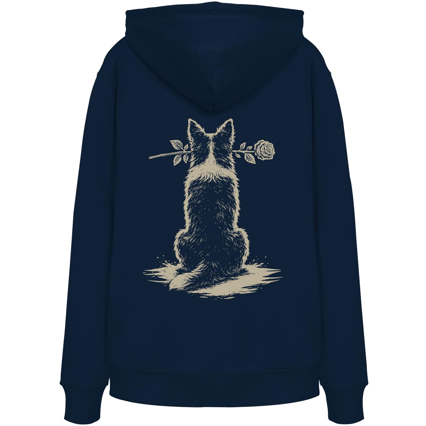 Silent Loyalty - Border Collie (Stehohren) - Organic Hoodie