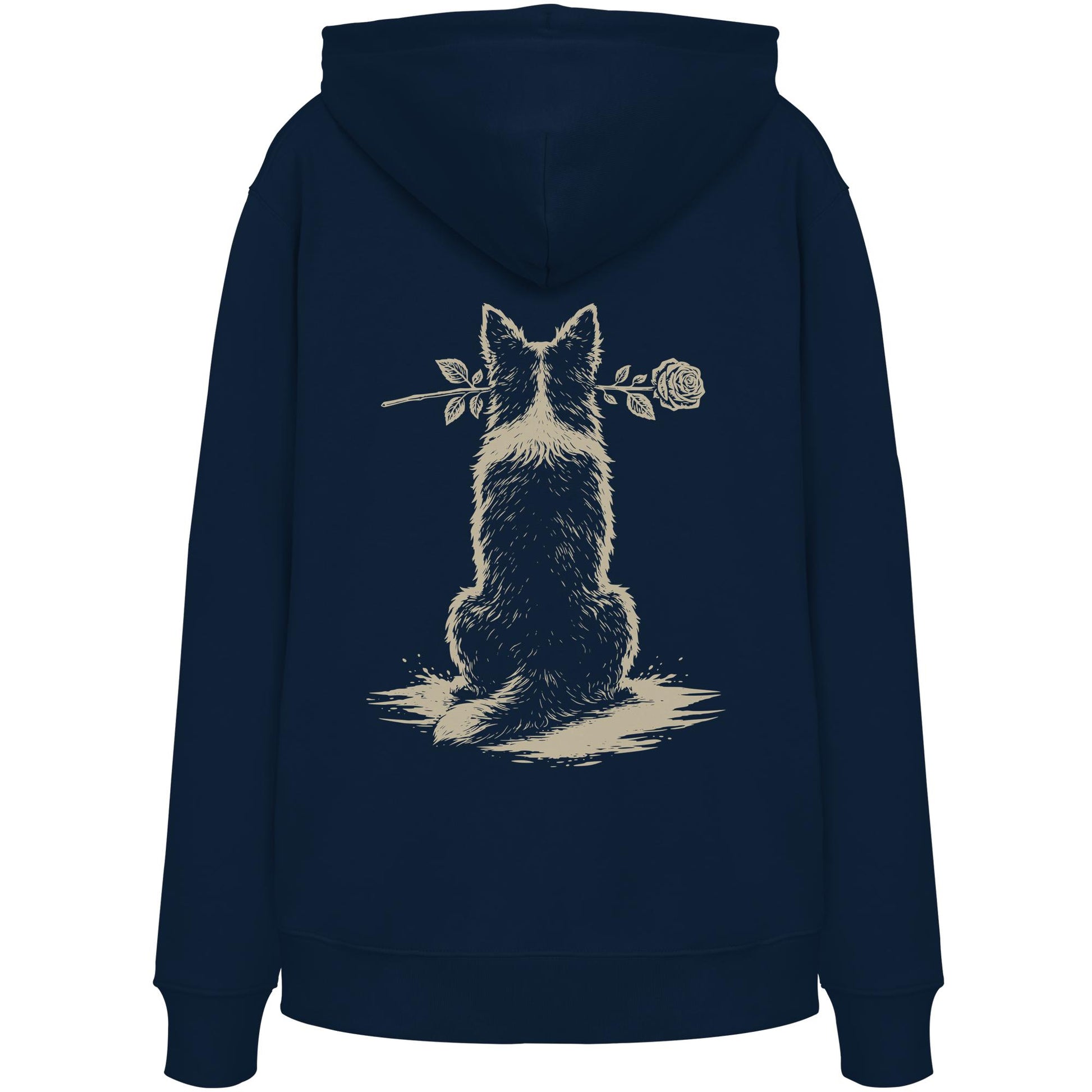Silent Loyalty - Border Collie (Stehohren) - Organic Hoodie