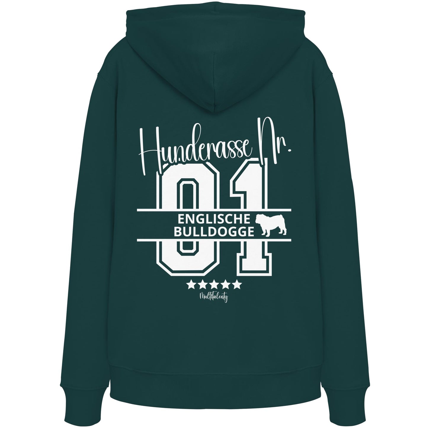 Nr. 01 Englische Bulldogge - Organic Hoodie