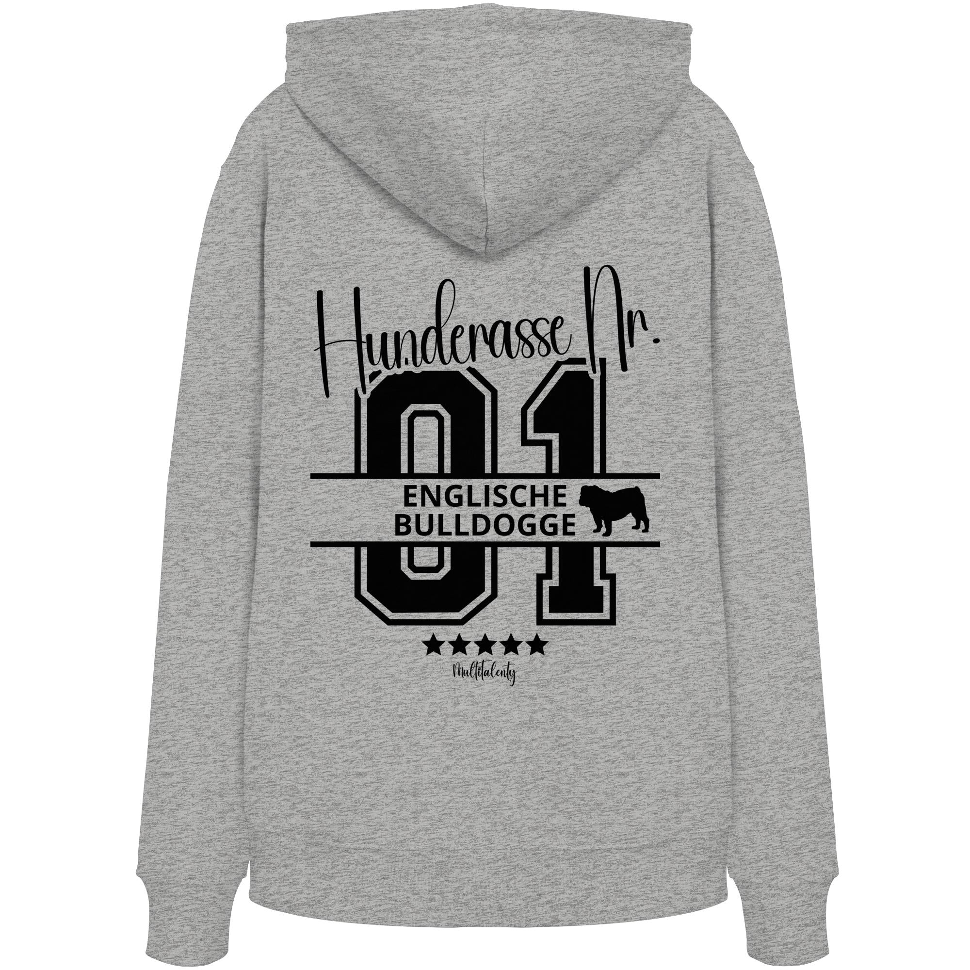 Nr. 01 Englische Bulldogge - Organic Hoodie