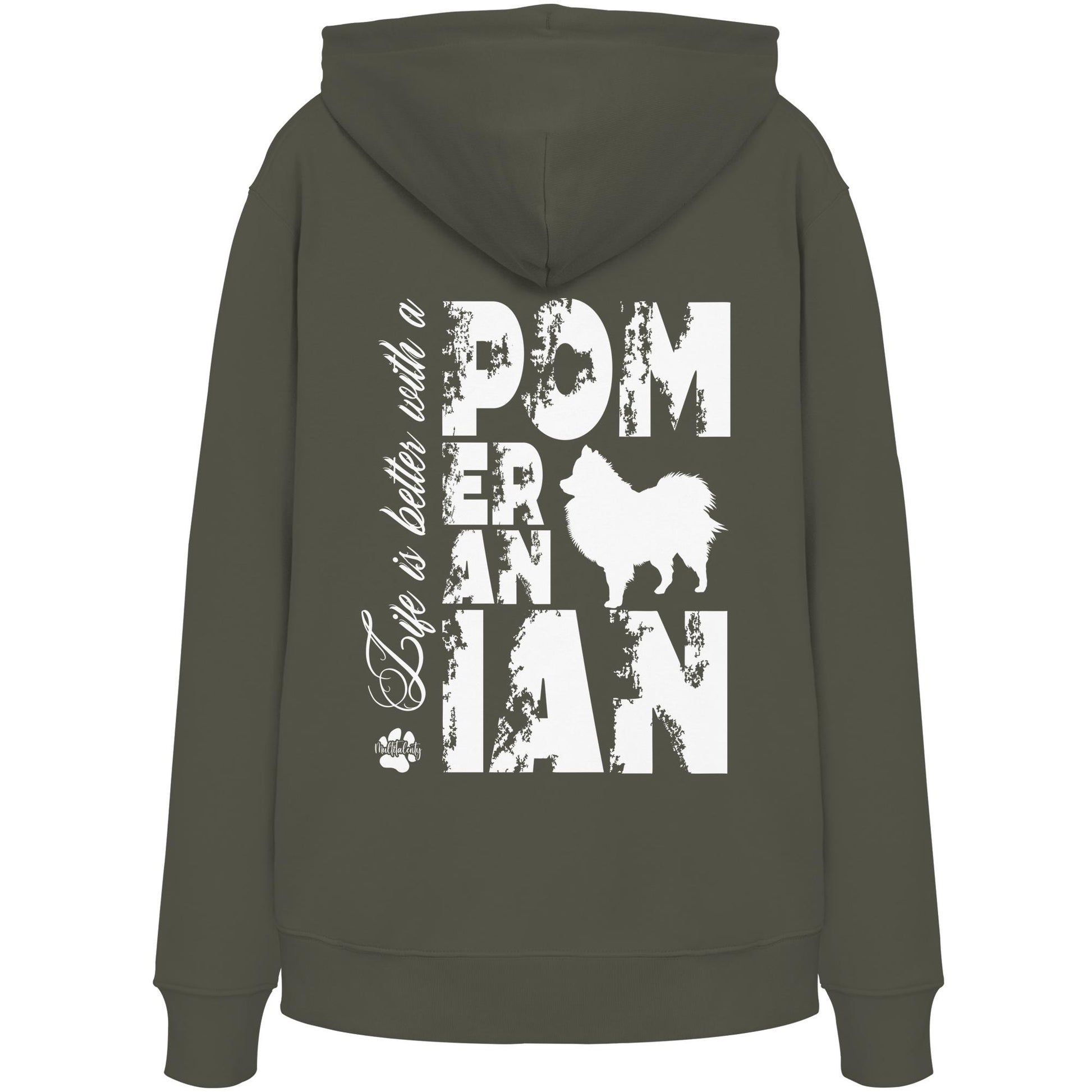 Life is better with a Pomeranian - Organic Hoodie