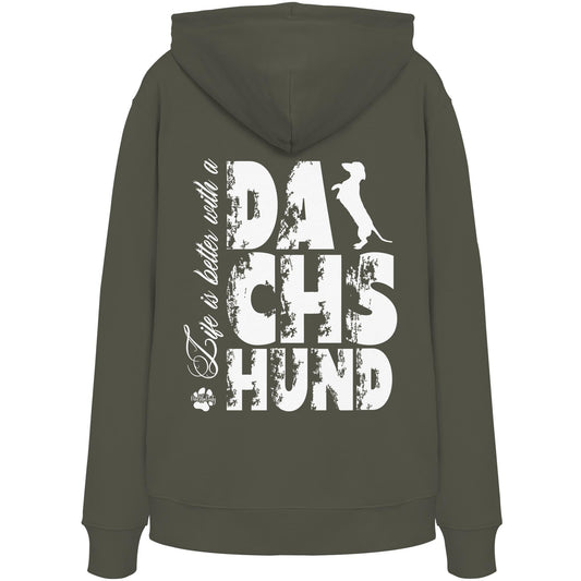 Life is better with a Dachshund - Organic Hoodie