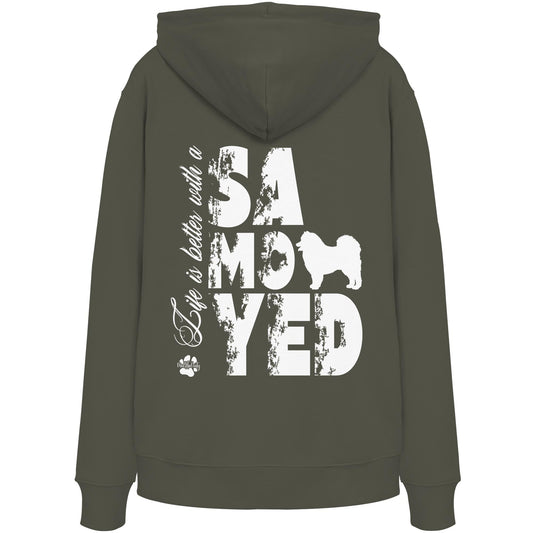 Life is better with a Samoyed - Organic Hoodie